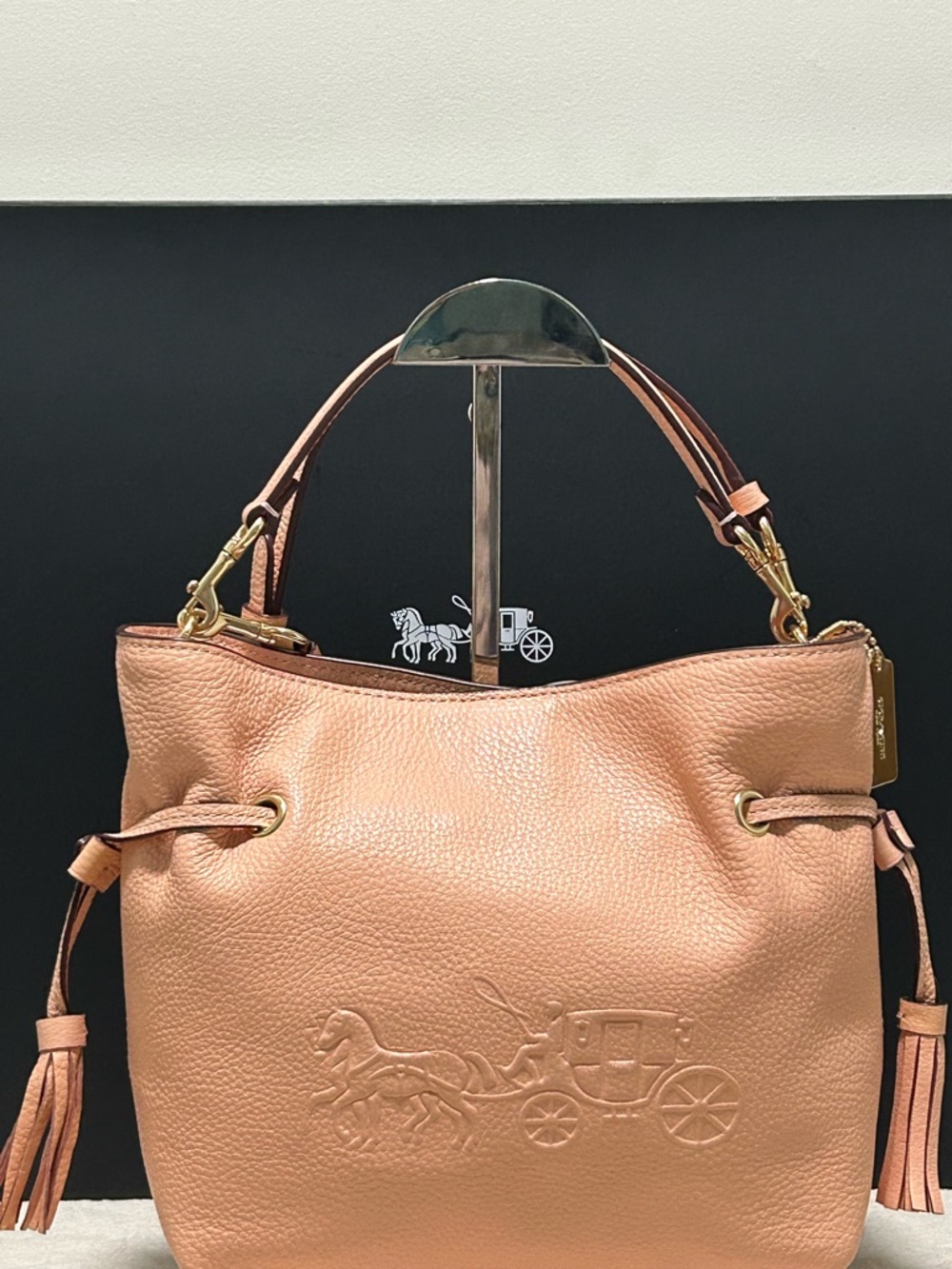 COACH Andy Horse & Carriage Pebble Leather 2Way Crossbody/Satchel - Picture 16 of 16